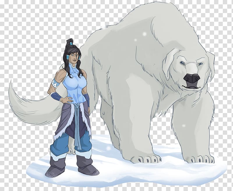 Korra Avatar: The Last Airbender Azula Drawing Fan art, polar bear transparent background PNG clipart