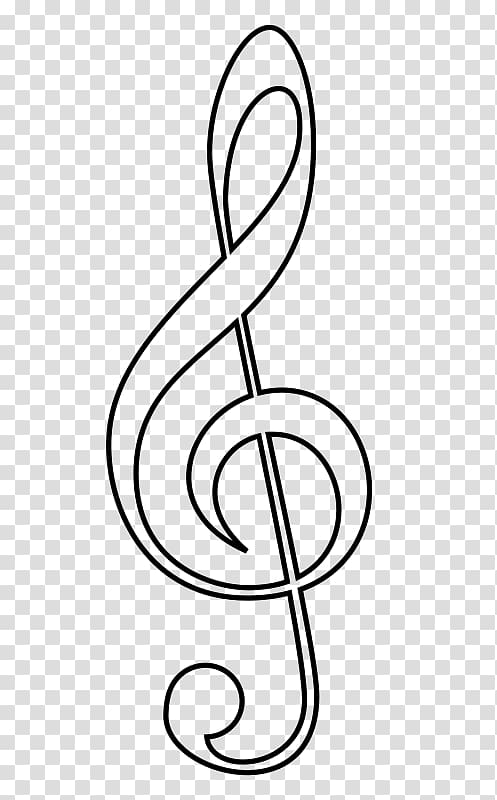 Clef Musical note Treble Coloring book, Music clef transparent background PNG clipart