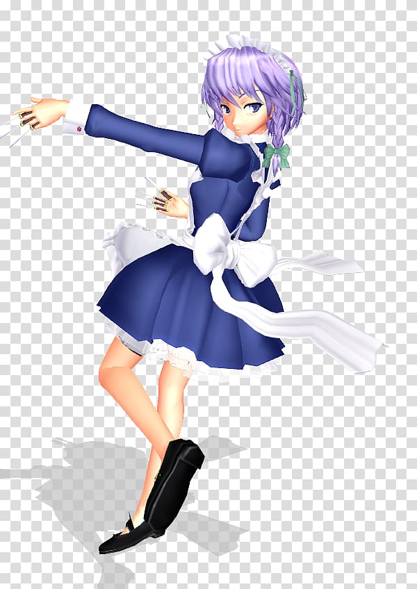 Sakuya Izayoi Maid Character Touhou Project, maid transparent background PNG clipart