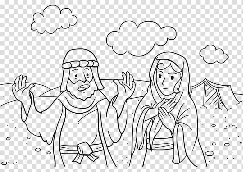 Binding of Isaac Bible Coloring book Abraham and Lot\'s conflict, Abraham AND ISAAC transparent background PNG clipart