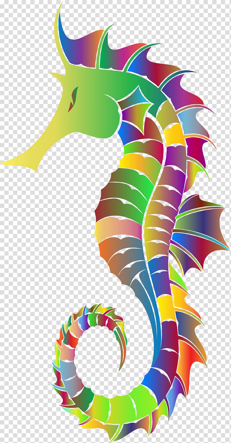 Seahorse transparent background PNG clipart