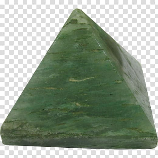 Emerald Green Aventurine Pyramid India Jade, feng shui money bags transparent background PNG clipart