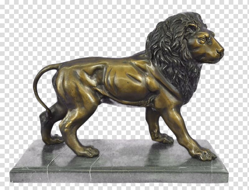 Bronze sculpture Marble sculpture Lion, lion transparent background PNG clipart