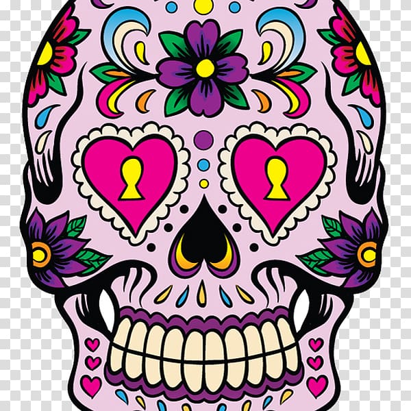 La Calavera Catrina Mexico Skull and crossbones Blouse, skull transparent background PNG clipart