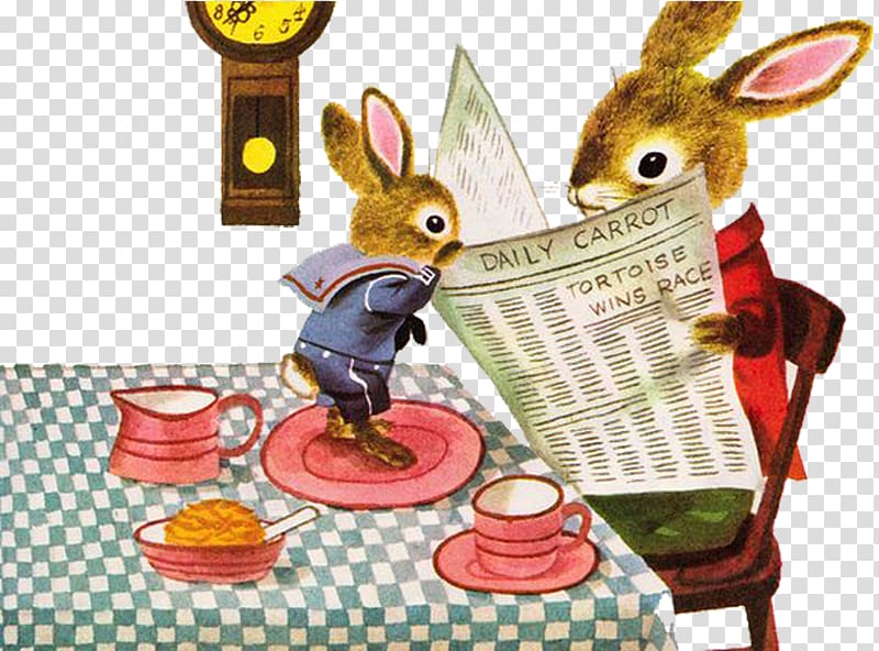 Best Word Book Ever What Do People Do All Day? I Am a Bunny Polite Elephant Walt Disneys Lady, Read newspapers rabbit transparent background PNG clipart