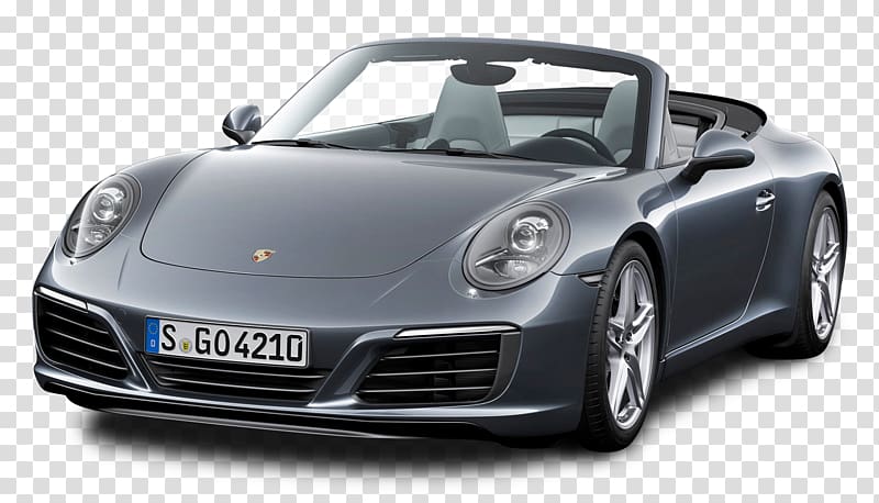 2017 Porsche 911 Sports car 2018 Porsche 911 Convertible, Grey Porsche 911 Carrera Car transparent background PNG clipart