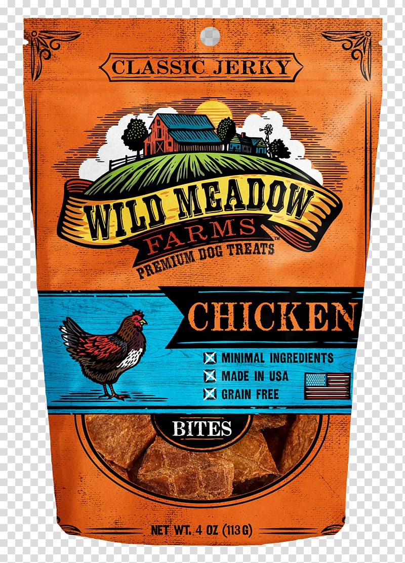 Jerky Wild Meadow, West Virginia Chicken Dog Bison, chicken bites transparent background PNG clipart