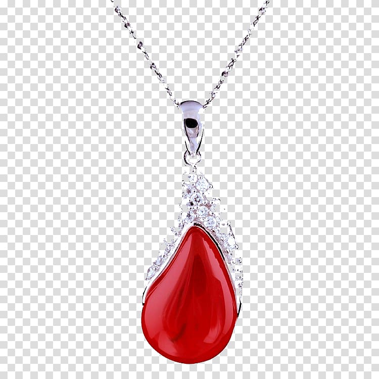 Ruby Necklace Gift, Ruby necklace transparent background PNG clipart