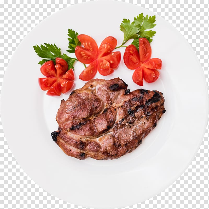 Sirloin steak Barbecue Pastrami Domestic pig Mixed grill, barbecue transparent background PNG clipart