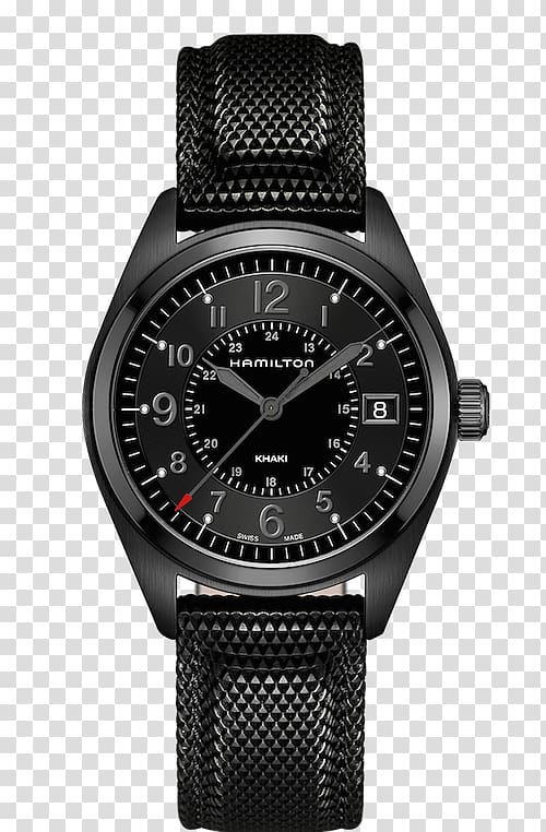 Hamilton Watch Company Hamilton Khaki Field Quartz Watch strap Automatic watch, watch transparent background PNG clipart