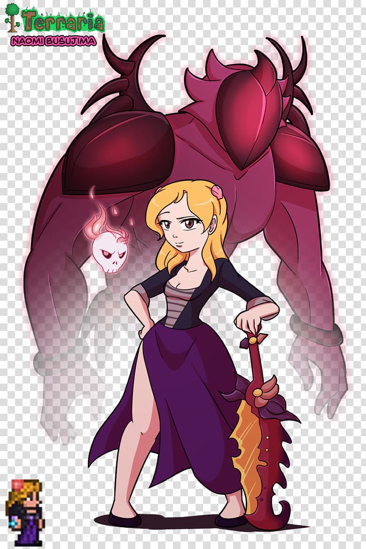 Terraria Drawing Cartoon Anime, anime lilith transparent background PNG clipart