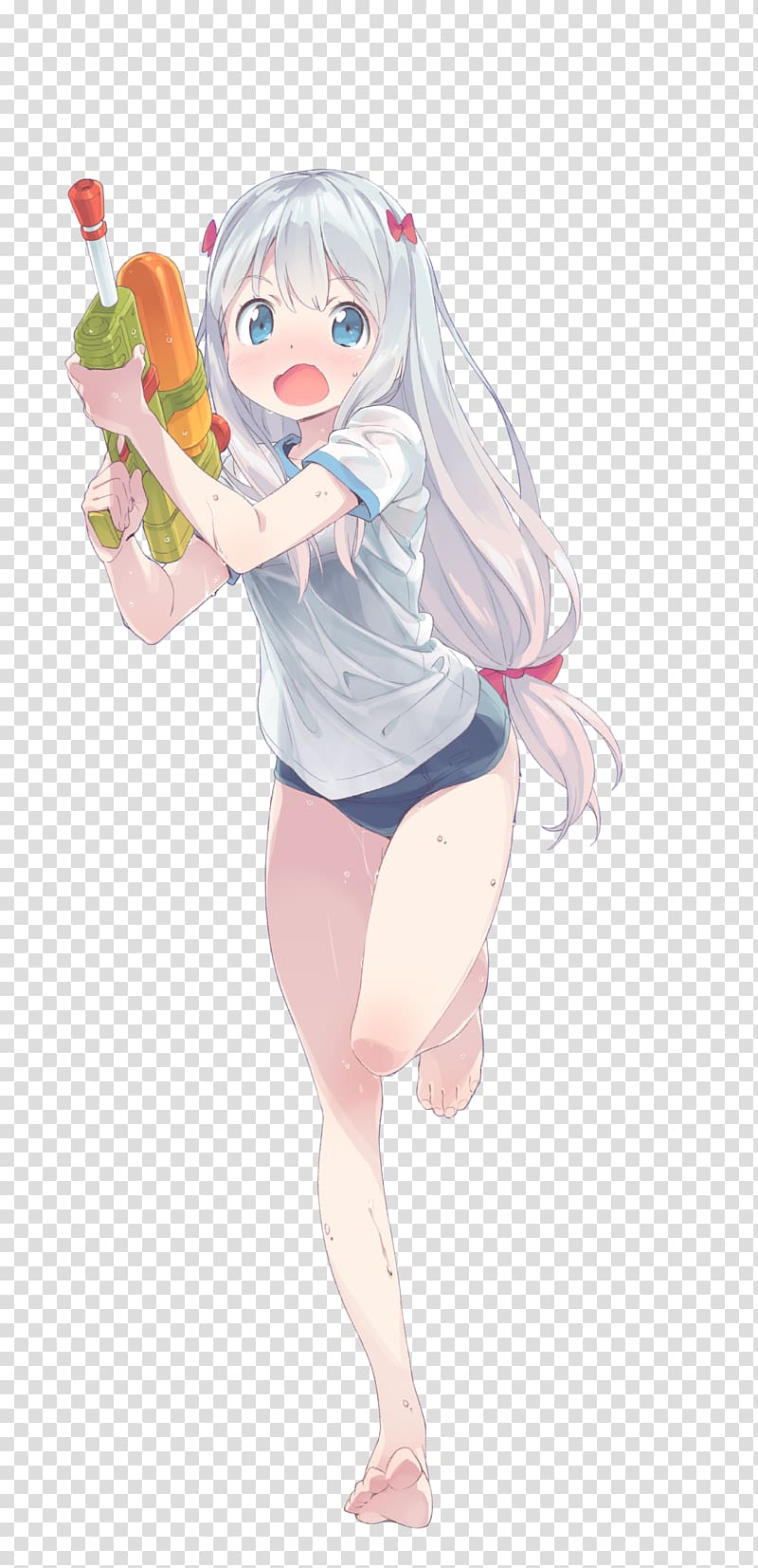 Eromanga Sensei Water gun Anime Desktop Japanese destroyer Sagiri, blush material transparent background PNG clipart
