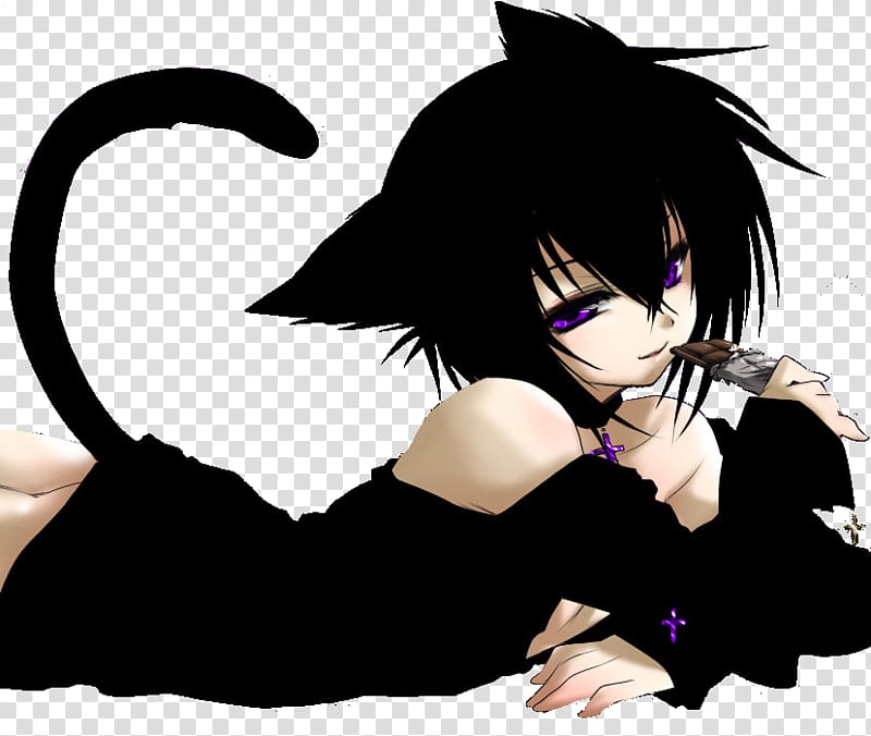 Demon Cat Transparent Background Png Cliparts Free Download Hiclipart - anime demon neko roblox anime demon neko girl free