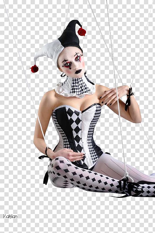 Harlequin Costume Circus Pierrot Corset, Circus transparent background PNG clipart