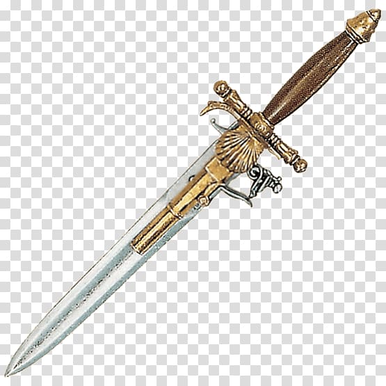 Middle Ages 18th century Knife 14th century Dagger, knife transparent background PNG clipart