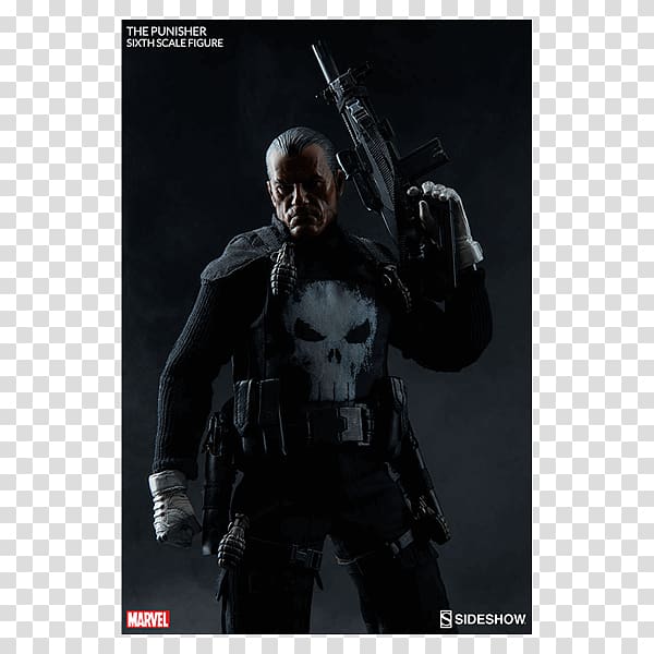 Punisher Action & Toy Figures 1:6 scale modeling Marvel Comics, Sideshow transparent background PNG clipart