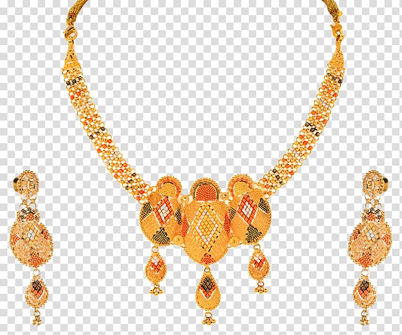 Orra Jewellery Necklace Gold Earring, indian jewellery transparent background PNG clipart