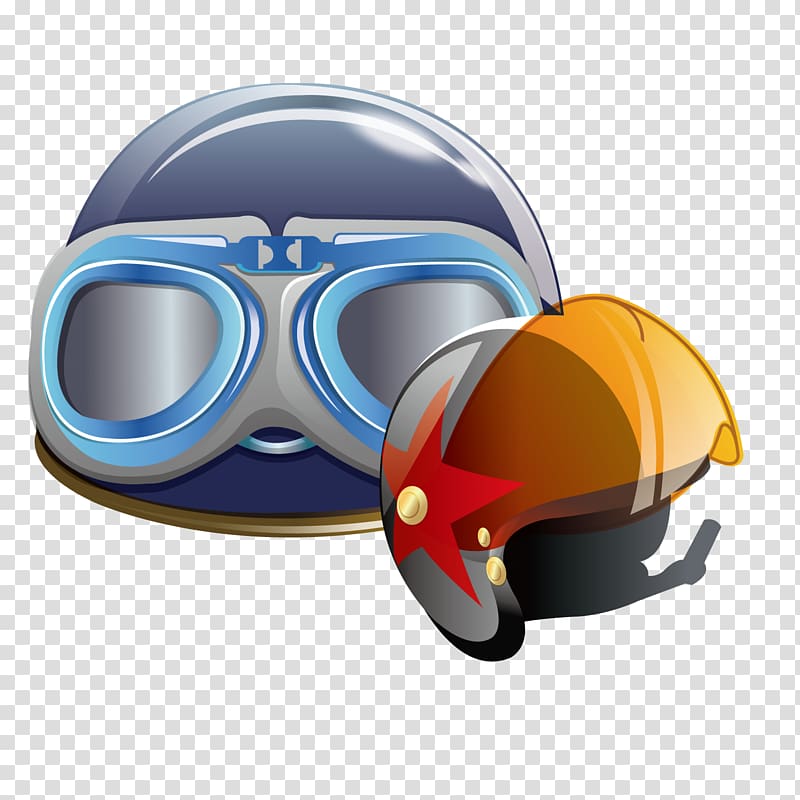 Bicycle helmet Motorcycle helmet Ski helmet Football helmet, Cartoon helmet transparent background PNG clipart