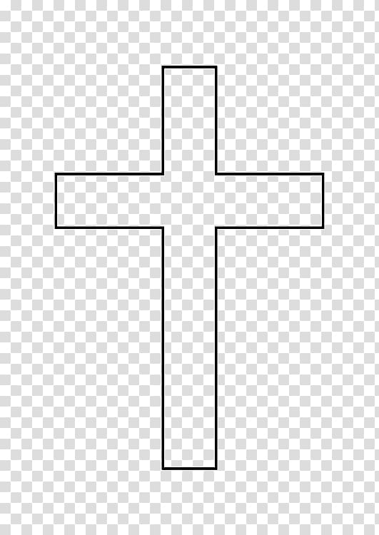 Christian cross Symbol Outline Drawing , christian cross transparent background PNG clipart