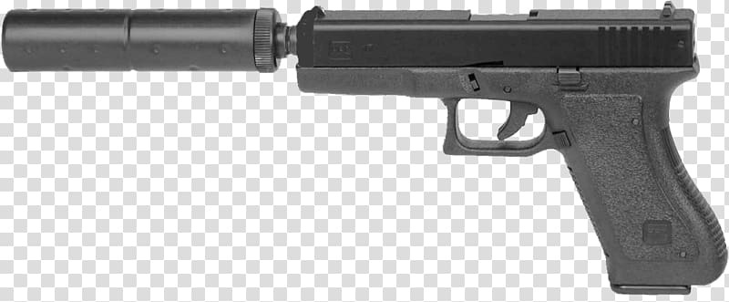 GLOCK 17 Pistol Weapon 9×19mm Parabellum, weapon transparent background PNG clipart