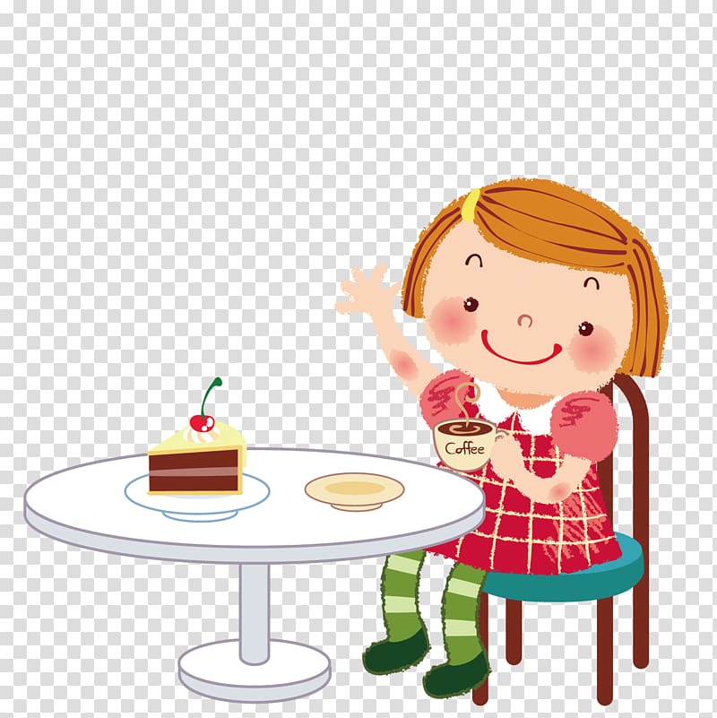 Tea Coffee, Drink girls with cheese and cheese transparent background PNG clipart