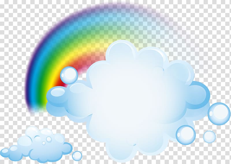 rainbow and clouds illustration, Rainbow Sticky Wall Cloud ForgetMeNot Sky, Rainbow transparent background PNG clipart