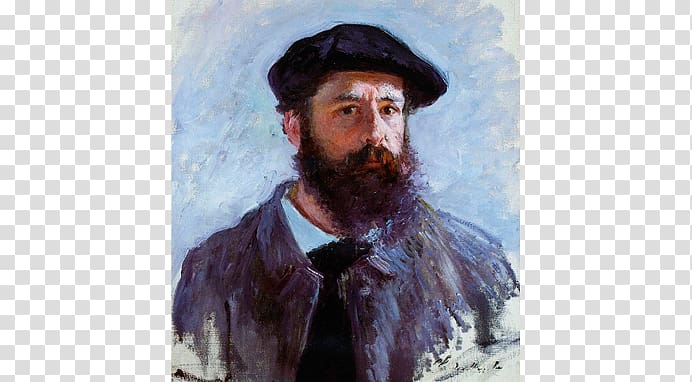 Claude Monet Self-Portrait with a Beret Painting, painting transparent background PNG clipart