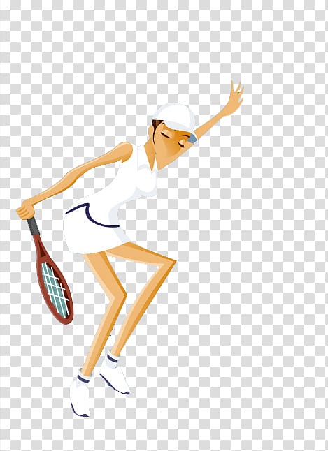 Tennis Girl Sport Illustration, Girl playing tennis transparent background PNG clipart