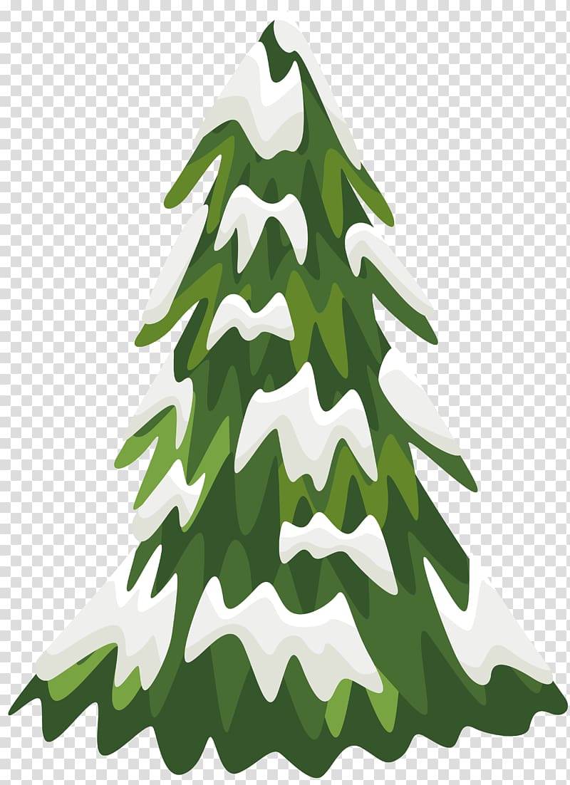 green and white christmas tree illustration, Pine Snow Tree , Snowy Pine Tree transparent background PNG clipart