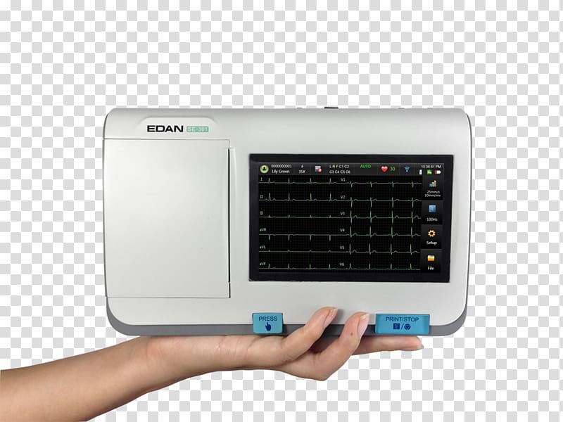 Electrocardiography Electrocardiogram Electrocardiógrafo Electrode Laptop, Ekg transparent background PNG clipart