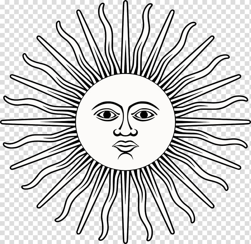 Flag of Argentina Sun of May Tattoo Inca Empire, sun transparent background PNG clipart