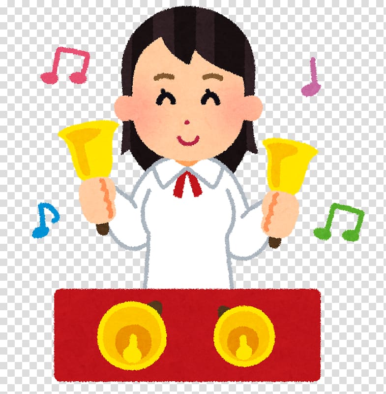 Handbell Interpretació musical , woman transparent background PNG clipart