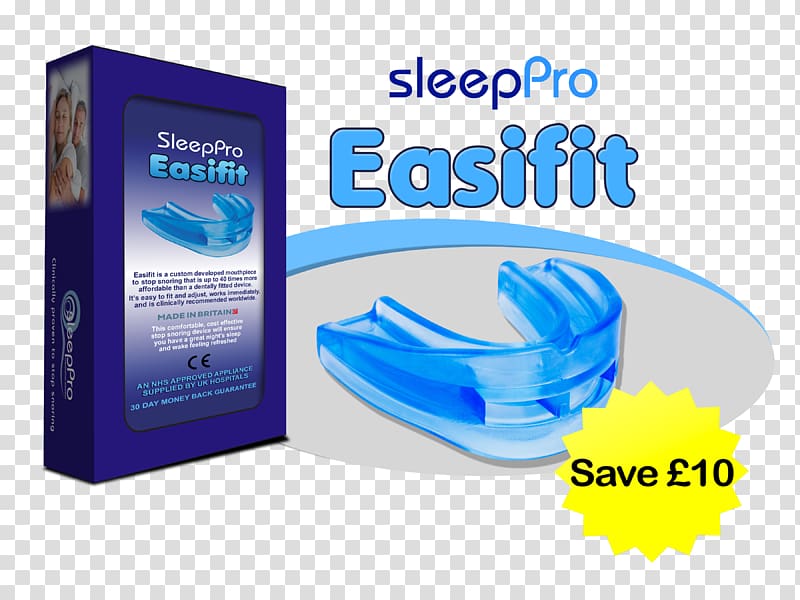 Snoring Mandibular advancement splint Obstructive sleep apnea Mouthguard, snoring transparent background PNG clipart