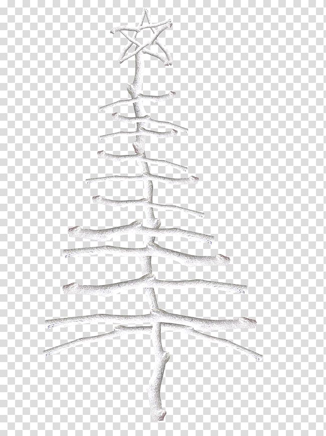 Twig Christmas tree, Winter branches material transparent background PNG clipart
