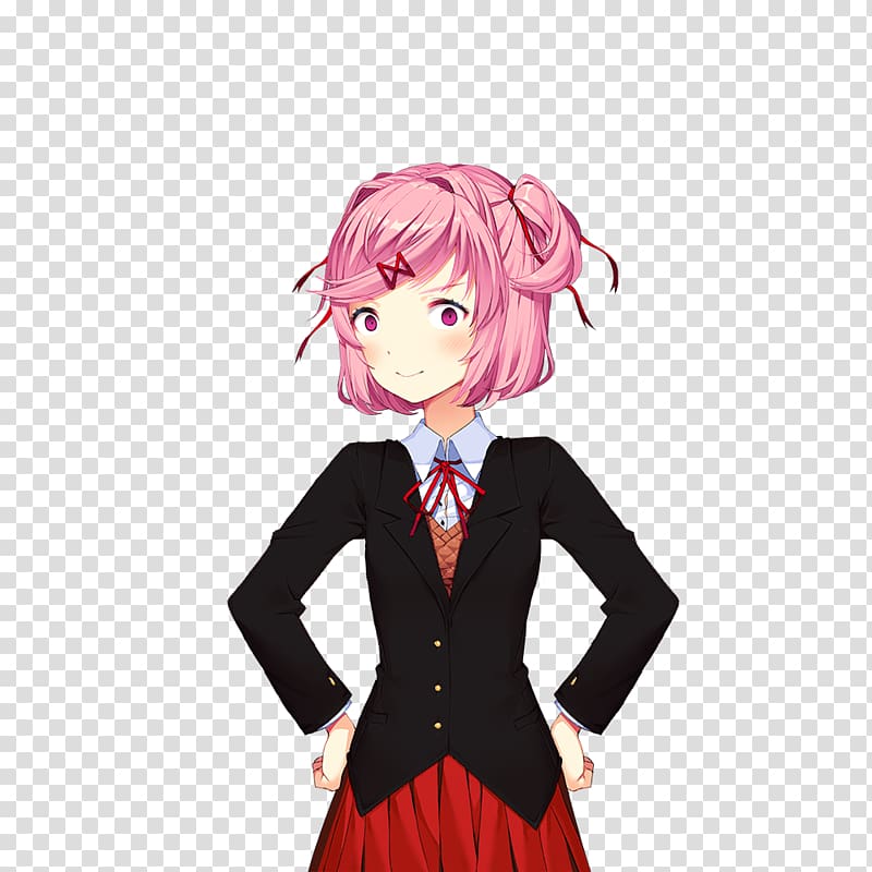 Doki Doki Literature Club! Team Salvato Chibi Visual novel, Doki Doki transparent background PNG clipart