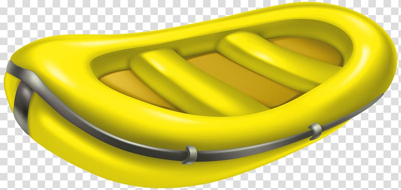 Boat Inflatable , Yellow Rubber Boat transparent background PNG clipart