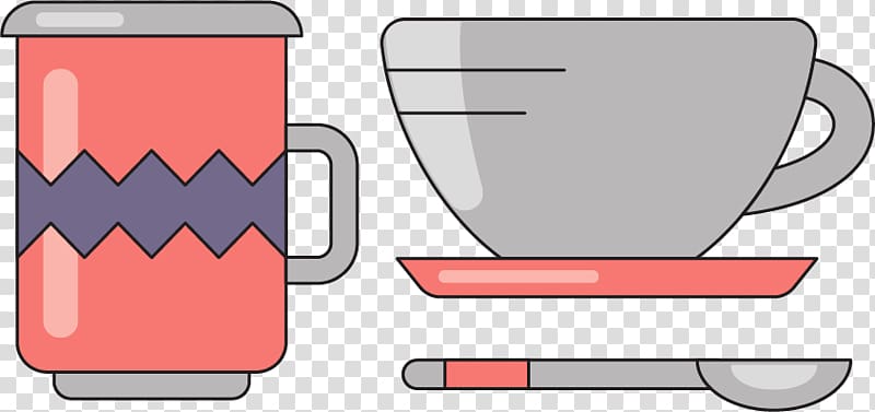 Teacup, spoon cup material transparent background PNG clipart