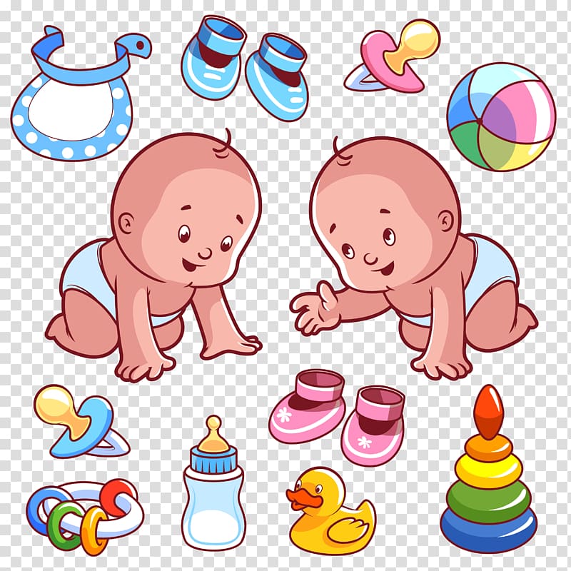 children with accessories illustration, Infant Cartoon Illustration, baby transparent background PNG clipart