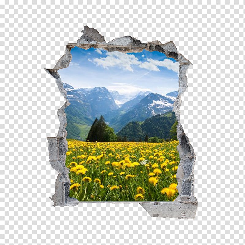 Desktop Landscape Nature, pared transparent background PNG clipart