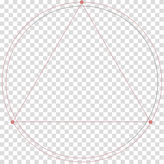 Circle Triangle, Red simple circle triangle border texture transparent background PNG clipart