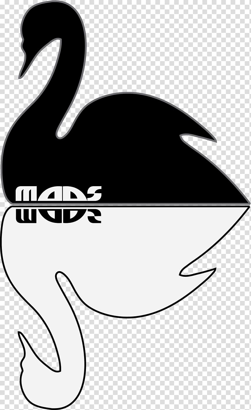 Duck Black swan Bird Logo Silhouette, laboratory transparent background PNG clipart