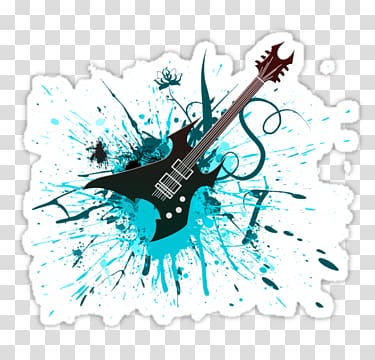 Graffiti Guitar Rock music Paint, graffiti transparent background PNG clipart