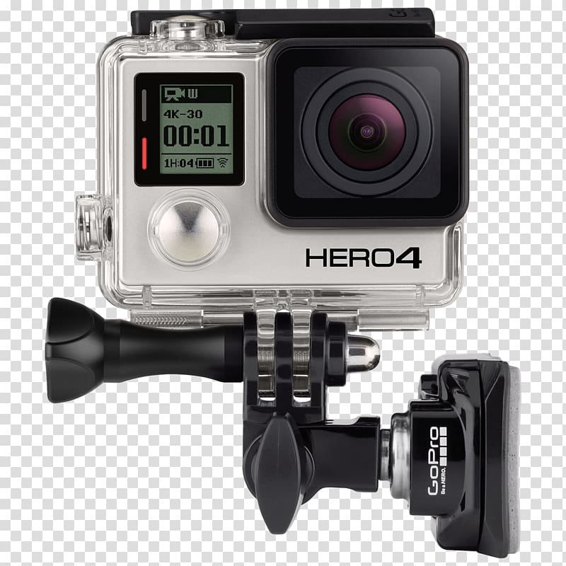 GoPro HERO4 Black Edition GoPro Helmet Front + Side Mount Helmet camera Camcorder, GoPro transparent background PNG clipart