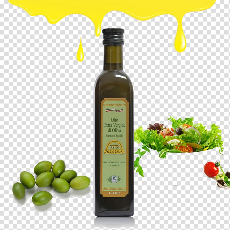 Olive oil Vegetable oil Food Bottle, olive oil transparent background PNG clipart