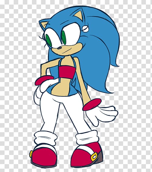 Gender bender Art Sonic Drive-In Sonic the Hedgehog, ariel disney rule 34 transparent background PNG clipart