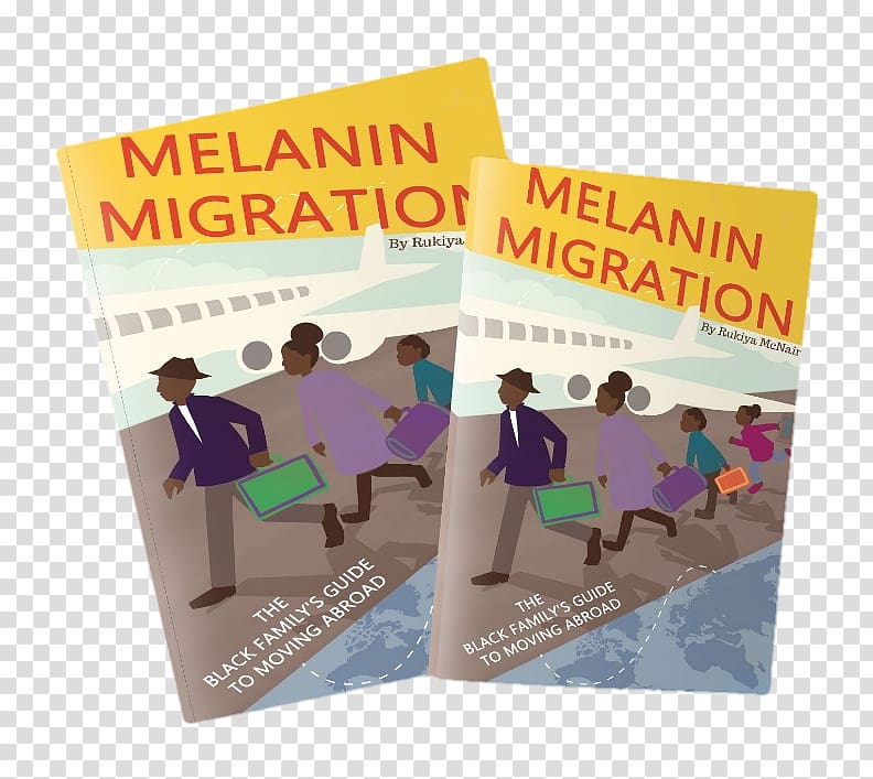 Melanin Migration: The Black Family\'s Guide to Moving Abroad Workbook Advertising Instagram, book transparent background PNG clipart