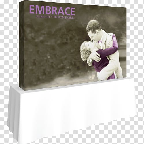 Textile Trade show display Endcap Marketing Business, embrace transparent background PNG clipart