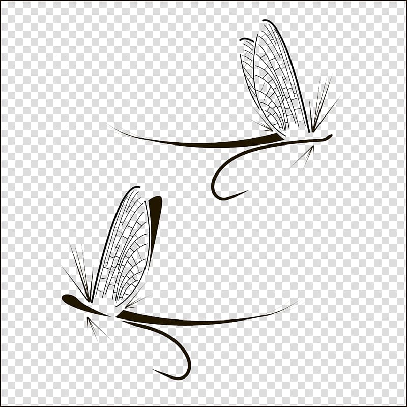 Fly fishing , Creative hook dragonfly transparent background PNG clipart