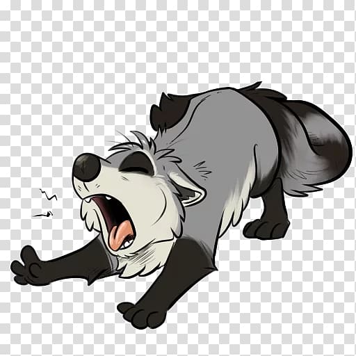 Dog Raccoons Sticker Bear , Dog transparent background PNG clipart