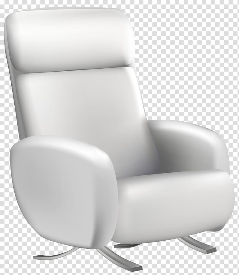 white leather armchair illustration, Recliner Couch, Armchair transparent background PNG clipart